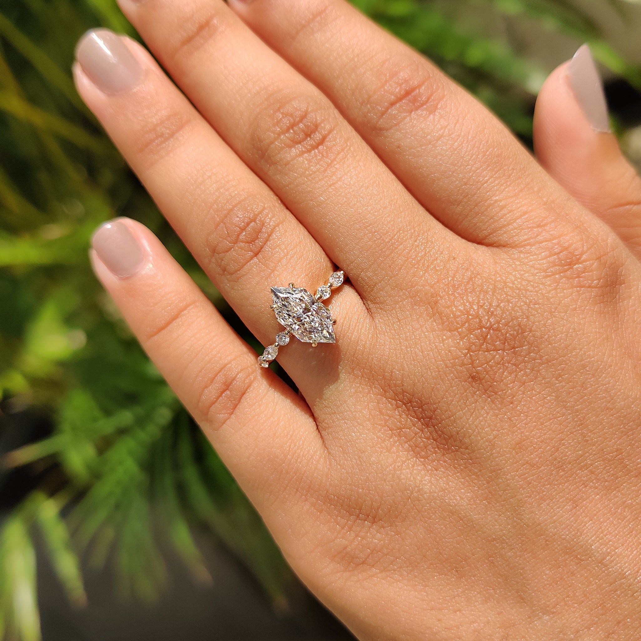 Lab Grown Diamond with IGI certified tag.