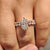 Dutch Marquise Engagement Ring with wedding band.