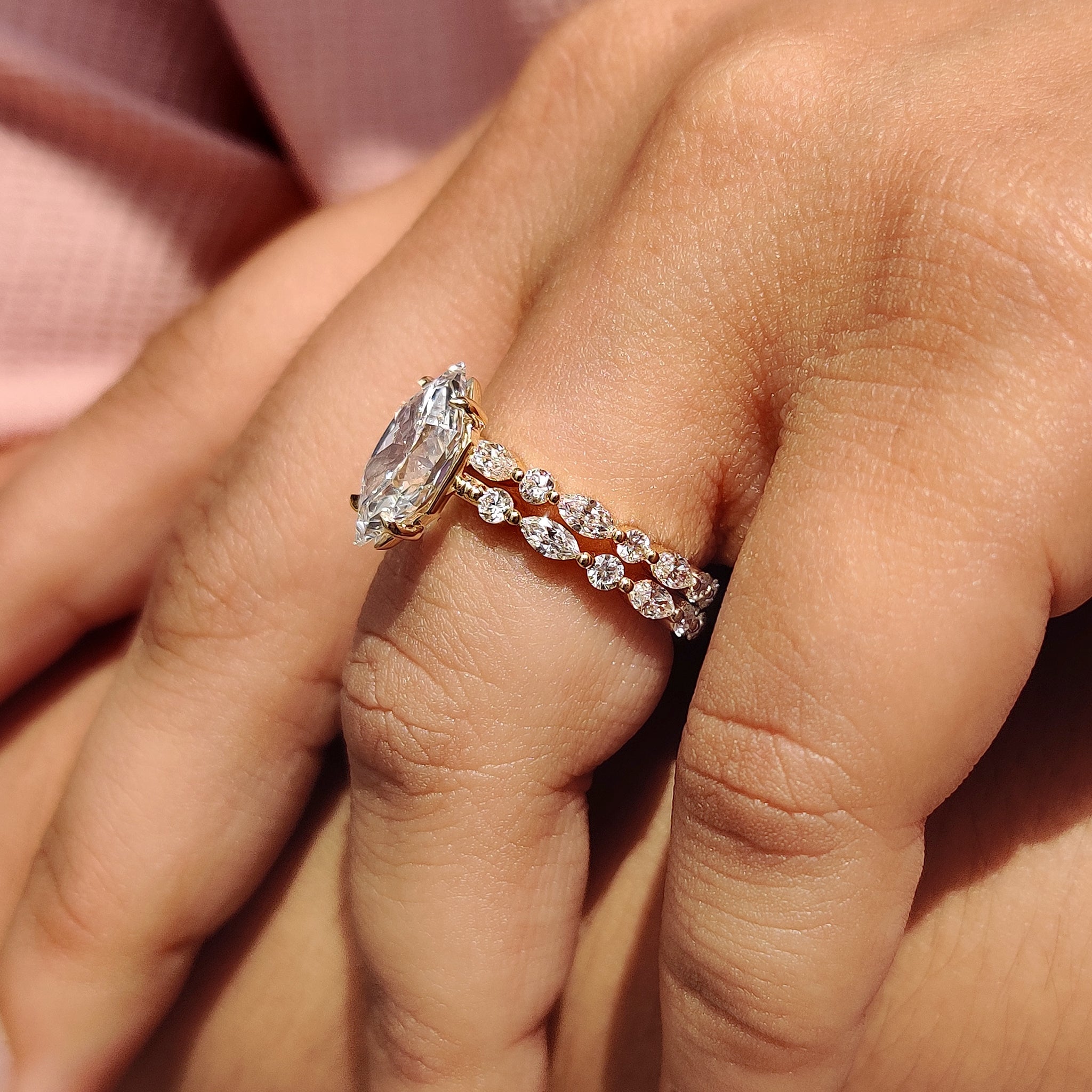 Handmade bridal set with handmade jewelry.