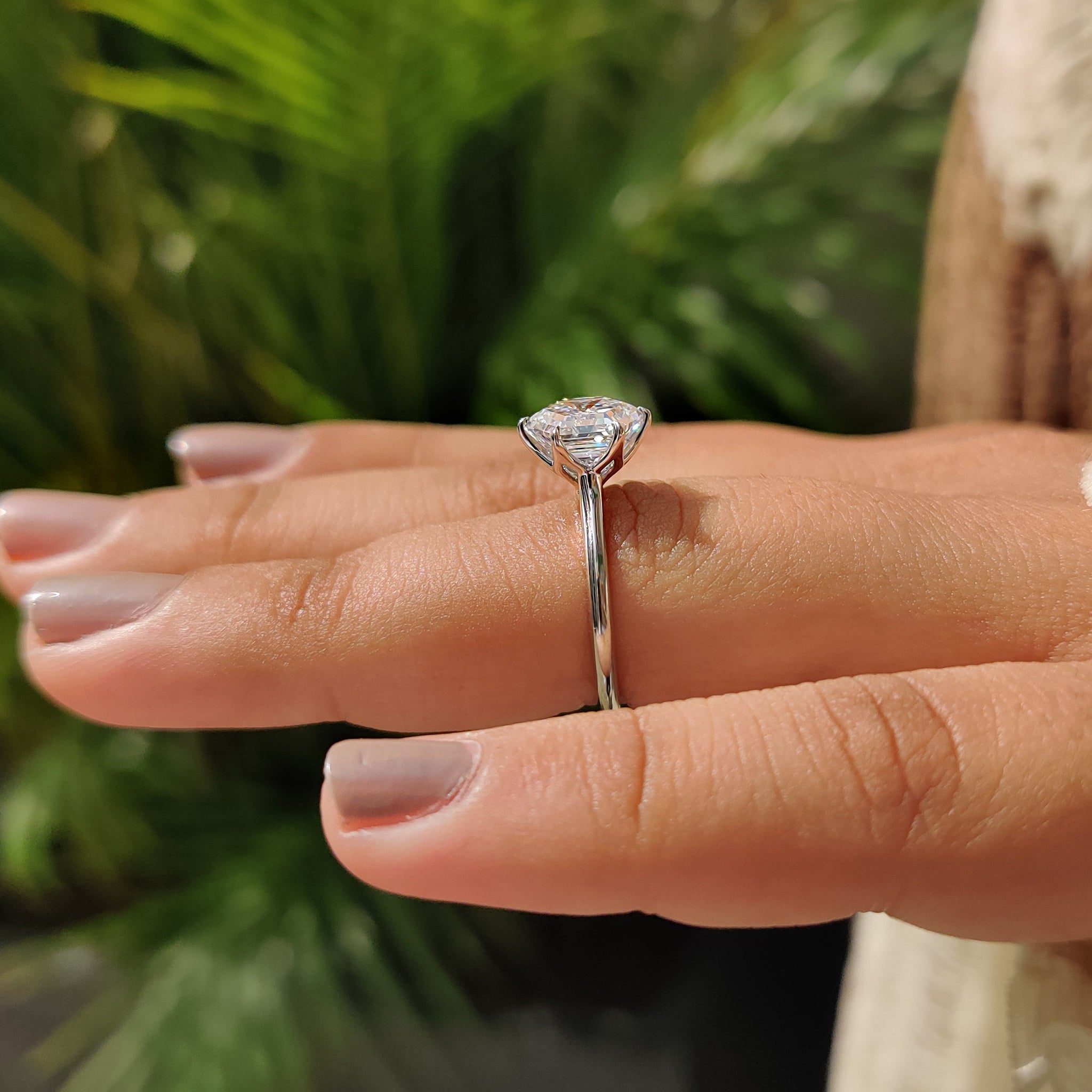 Handmade ring with Lab Grown Diamond.