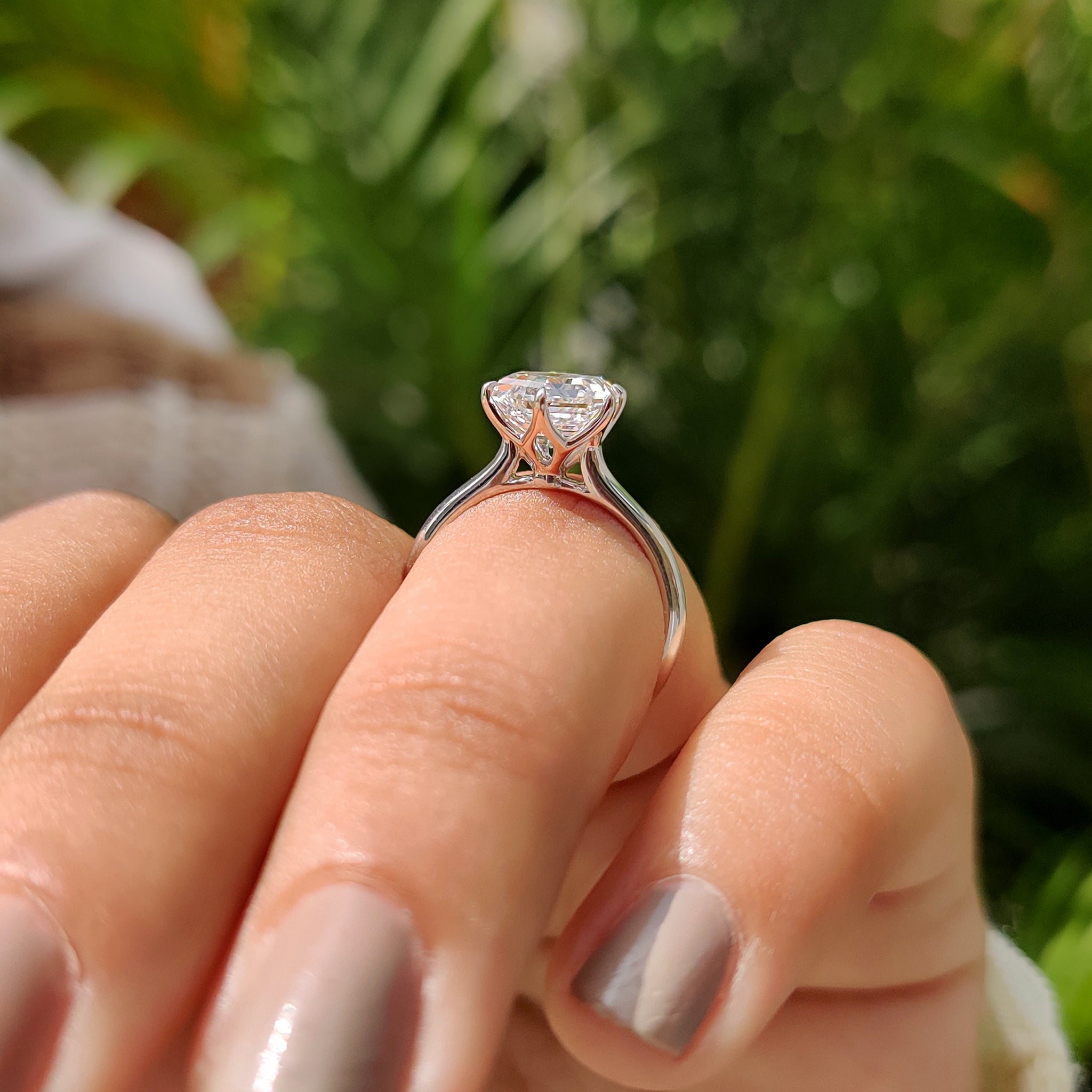 Carat diamonds ring with handmade jewelry.