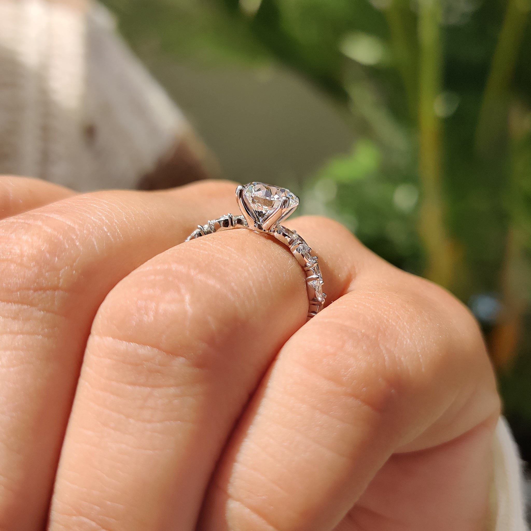 White gold engagement ring with buy engagement ring.