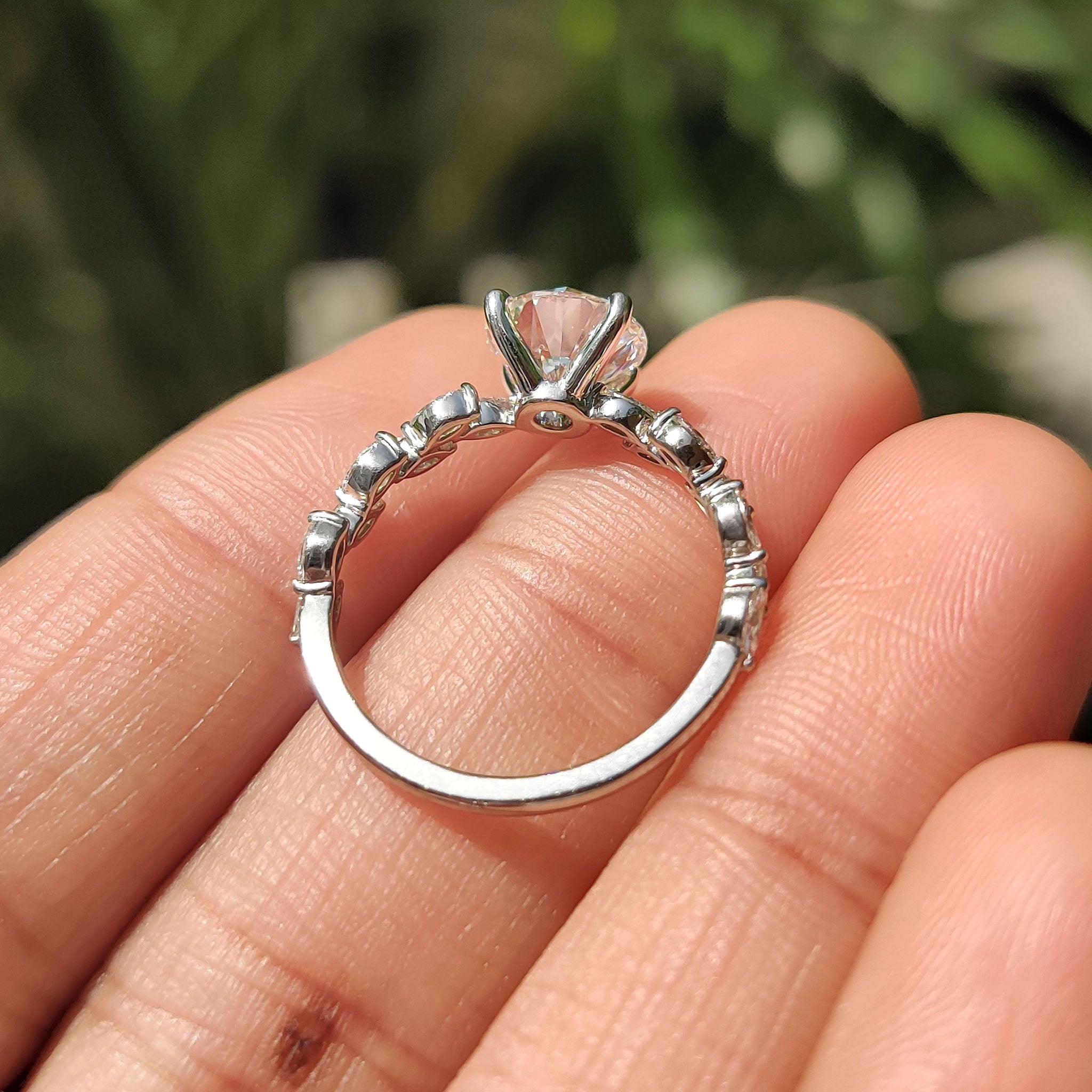 Handmade ring with handmade jewelry.