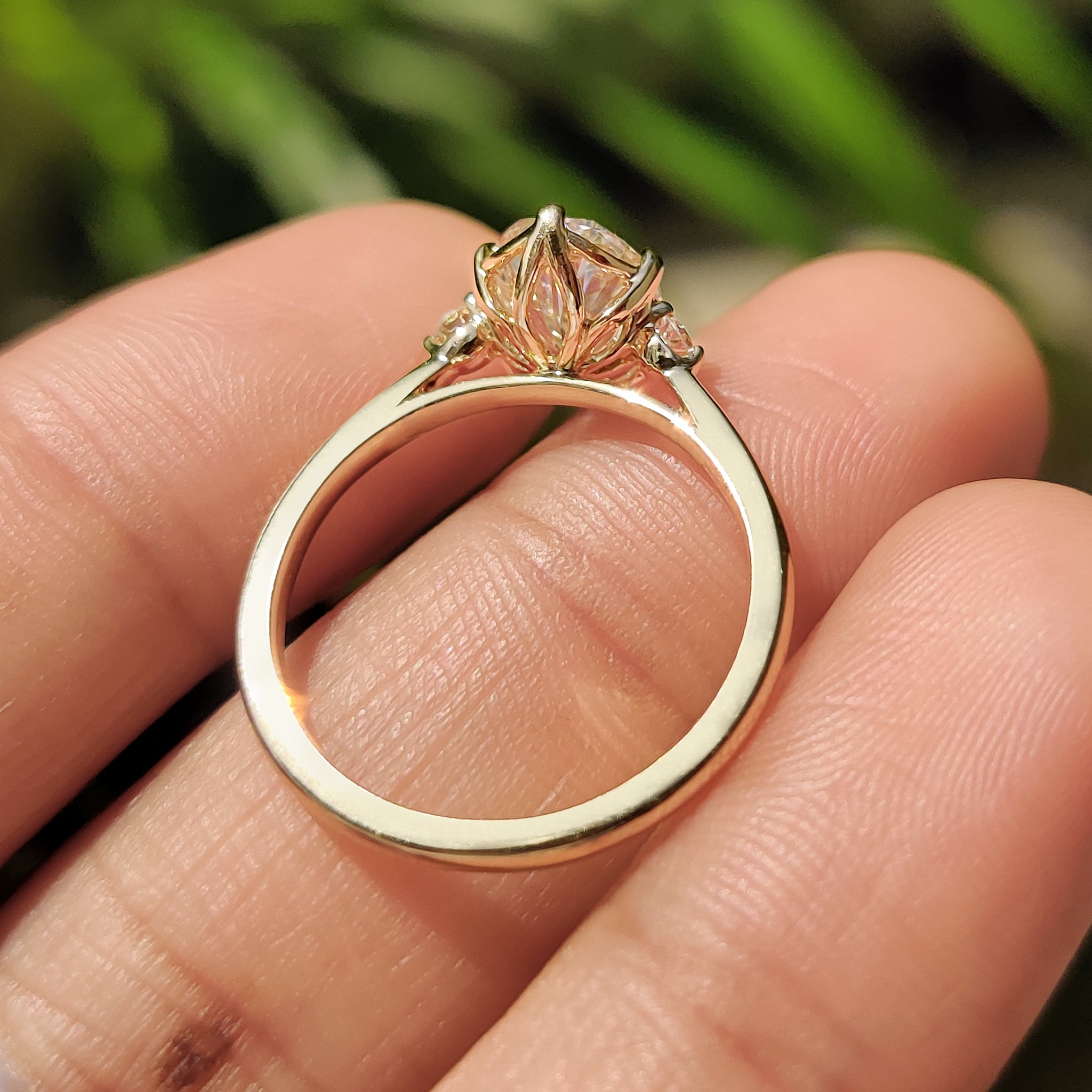 Handmade ring with handmade jewelry.