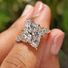 Marquise diamond engagement ring with 7 stone diamond ring.