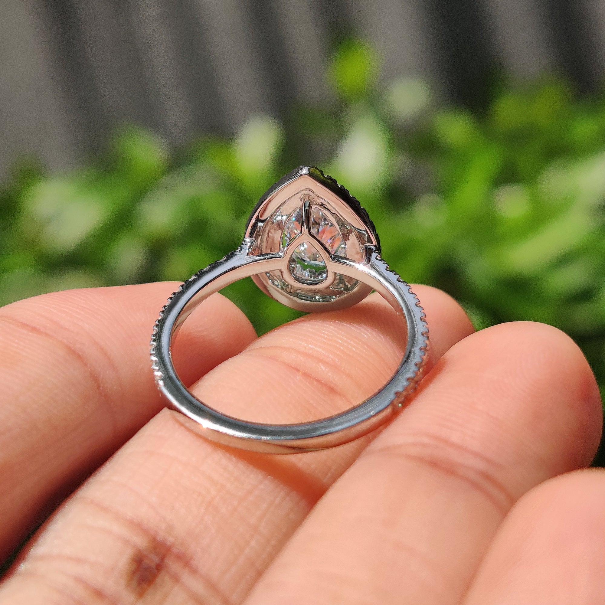 Handmade jewelry with carat diamonds engagement ring.
