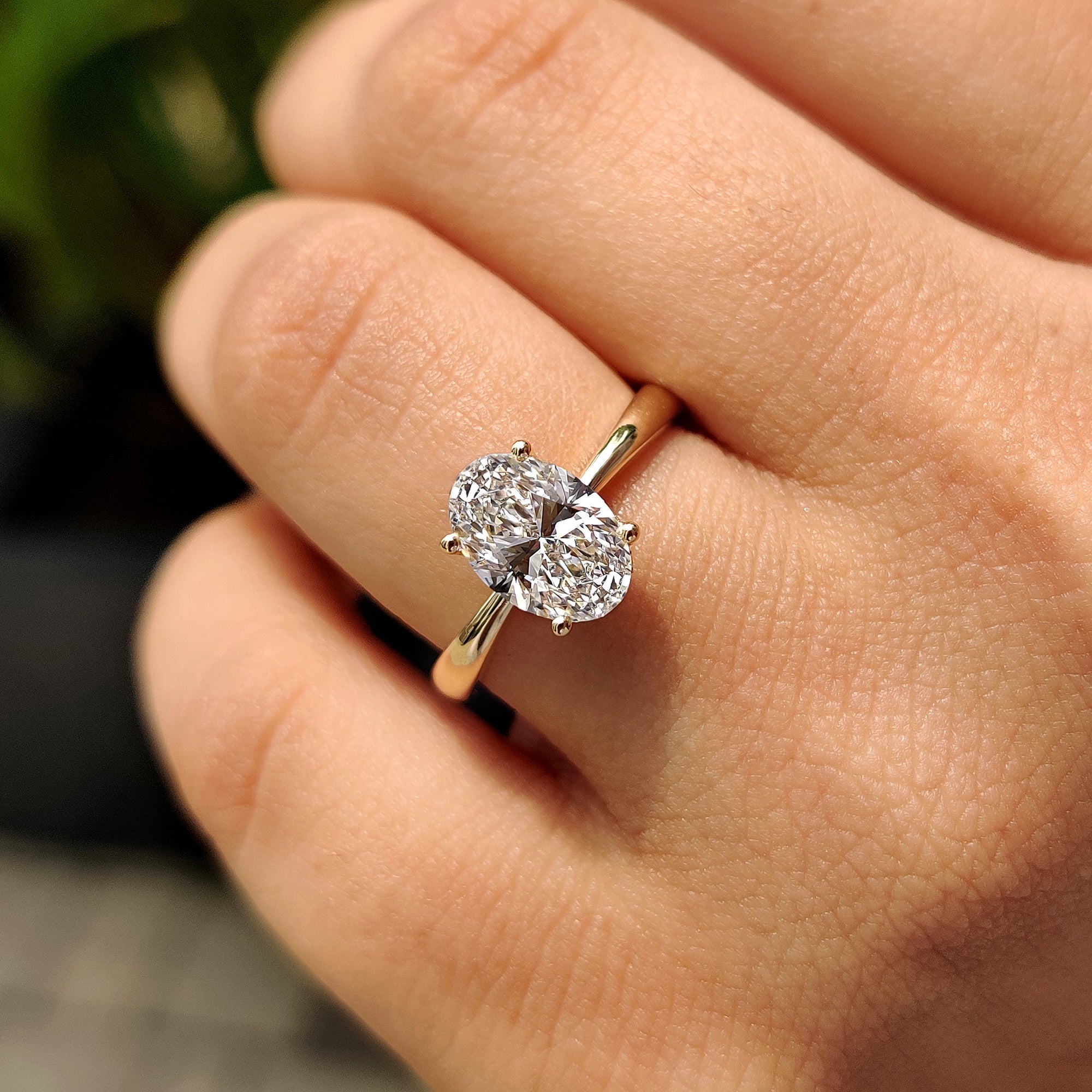 Handmade ring with carat diamonds engagement ring.
