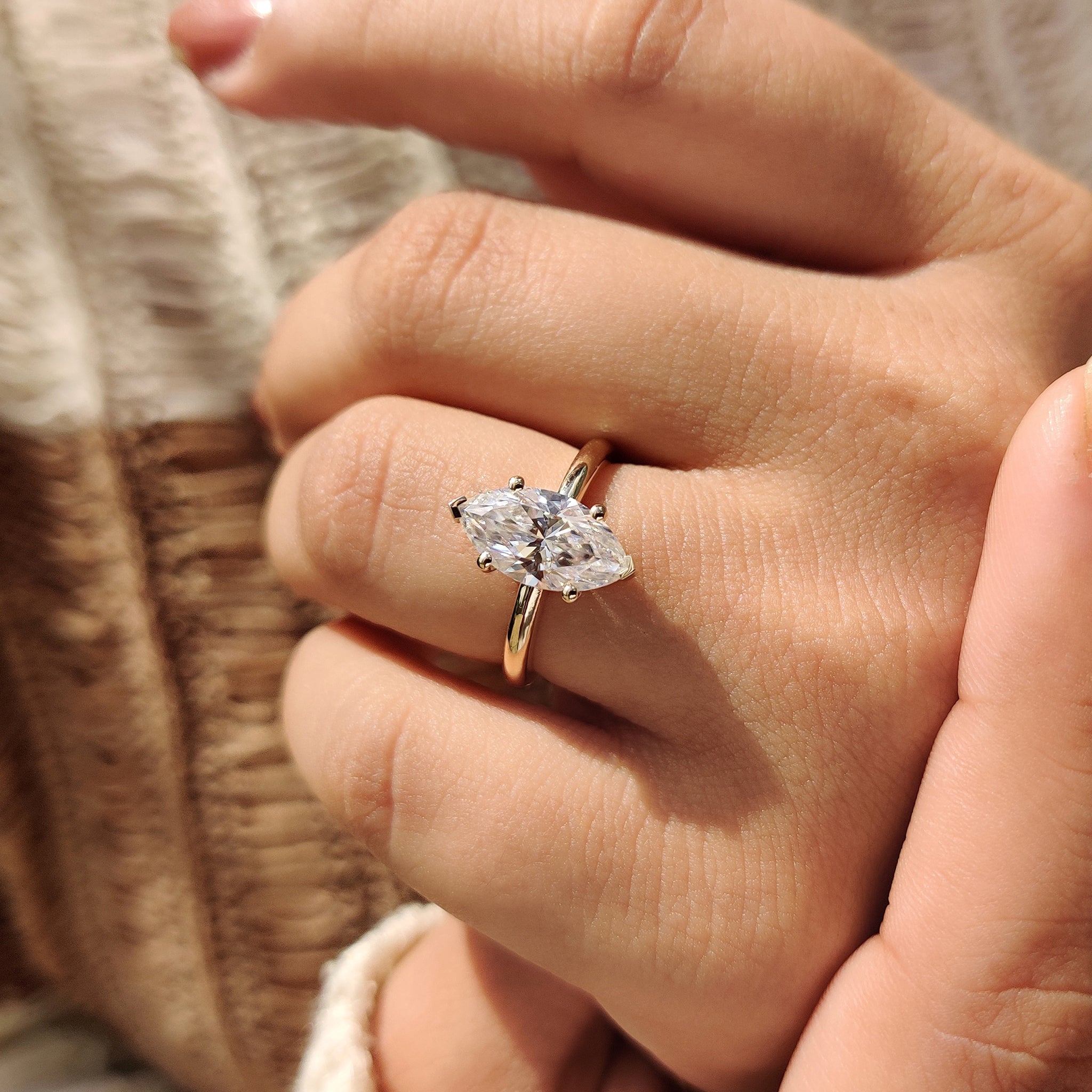 Handmade jewelry in carat diamonds ring.