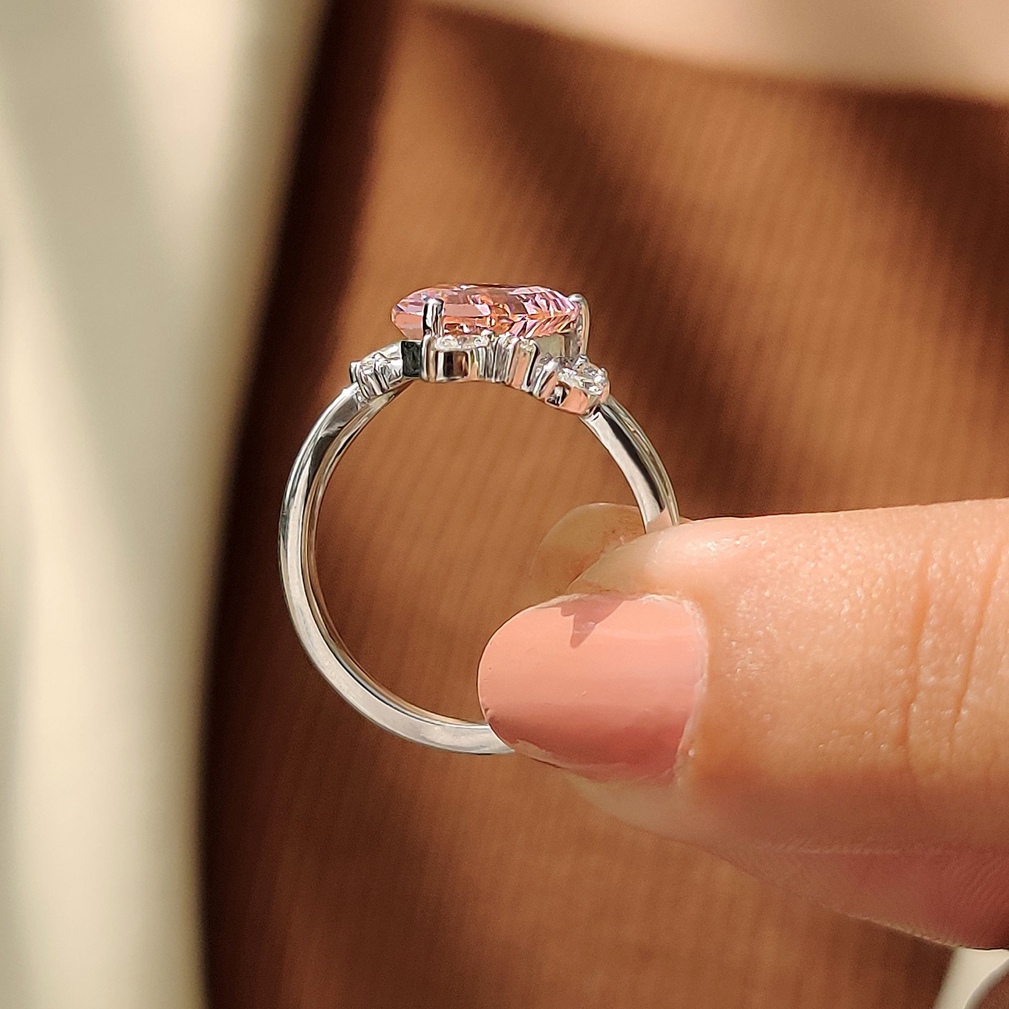 Carat diamonds ring with vintage gemstone ring style.