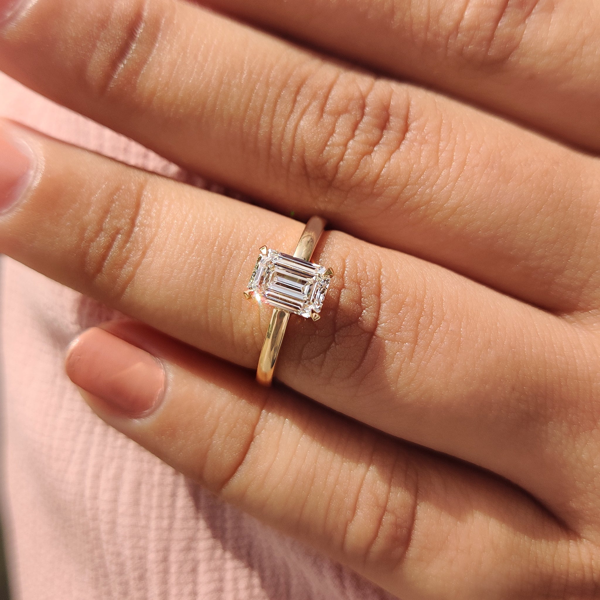 Emerald Cut Diamond Ring