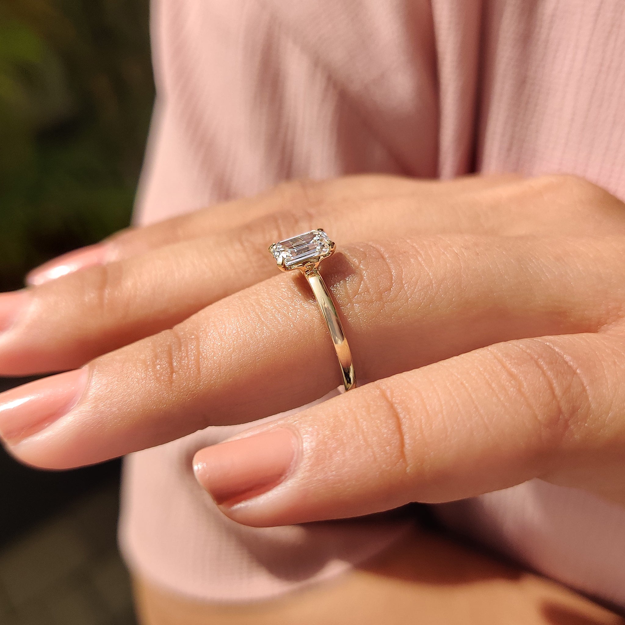 Emerald Cut Diamond Ring