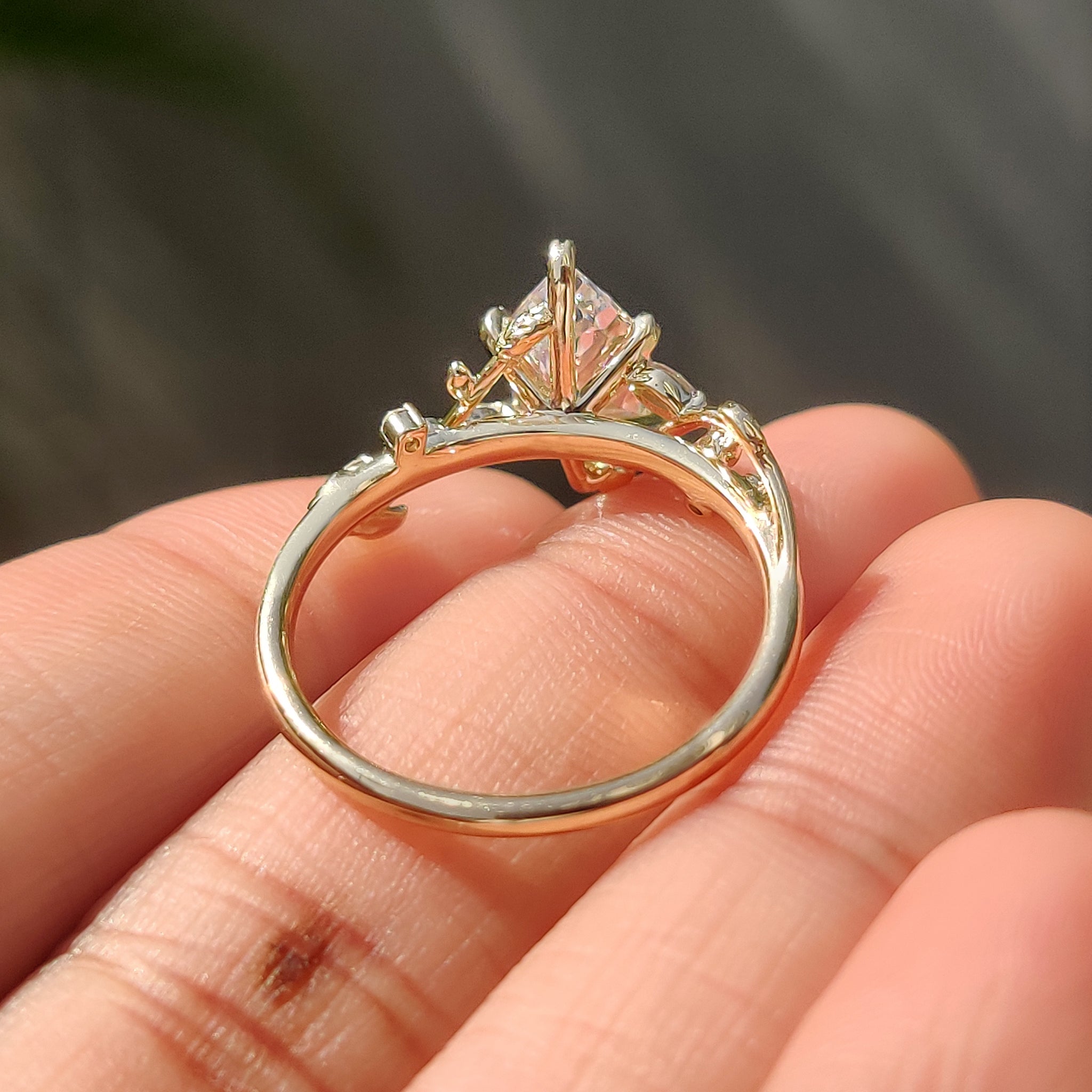 Handmade ring in carat diamonds engagement ring.
