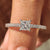 Princess cut diamond ring in white gold

