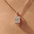Radiant cut pendant with solitaire pendant.
