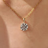 Round diamond pendant with round cut solitaire pendant.
