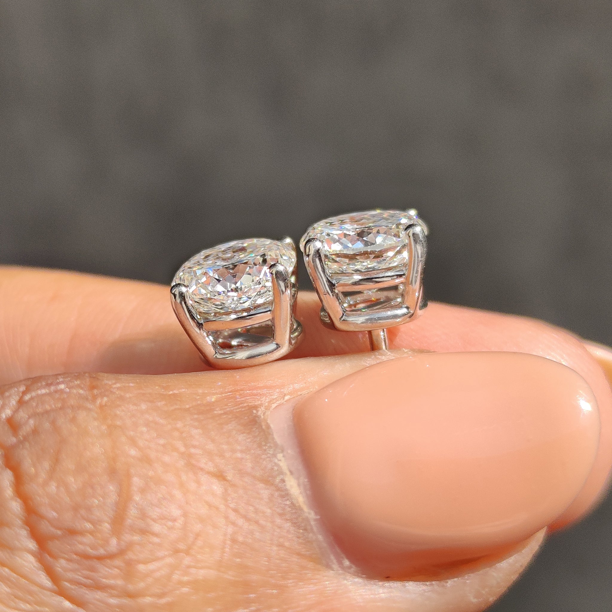 Available in Every Metal Portuguese Cut Diamond Earrings.
