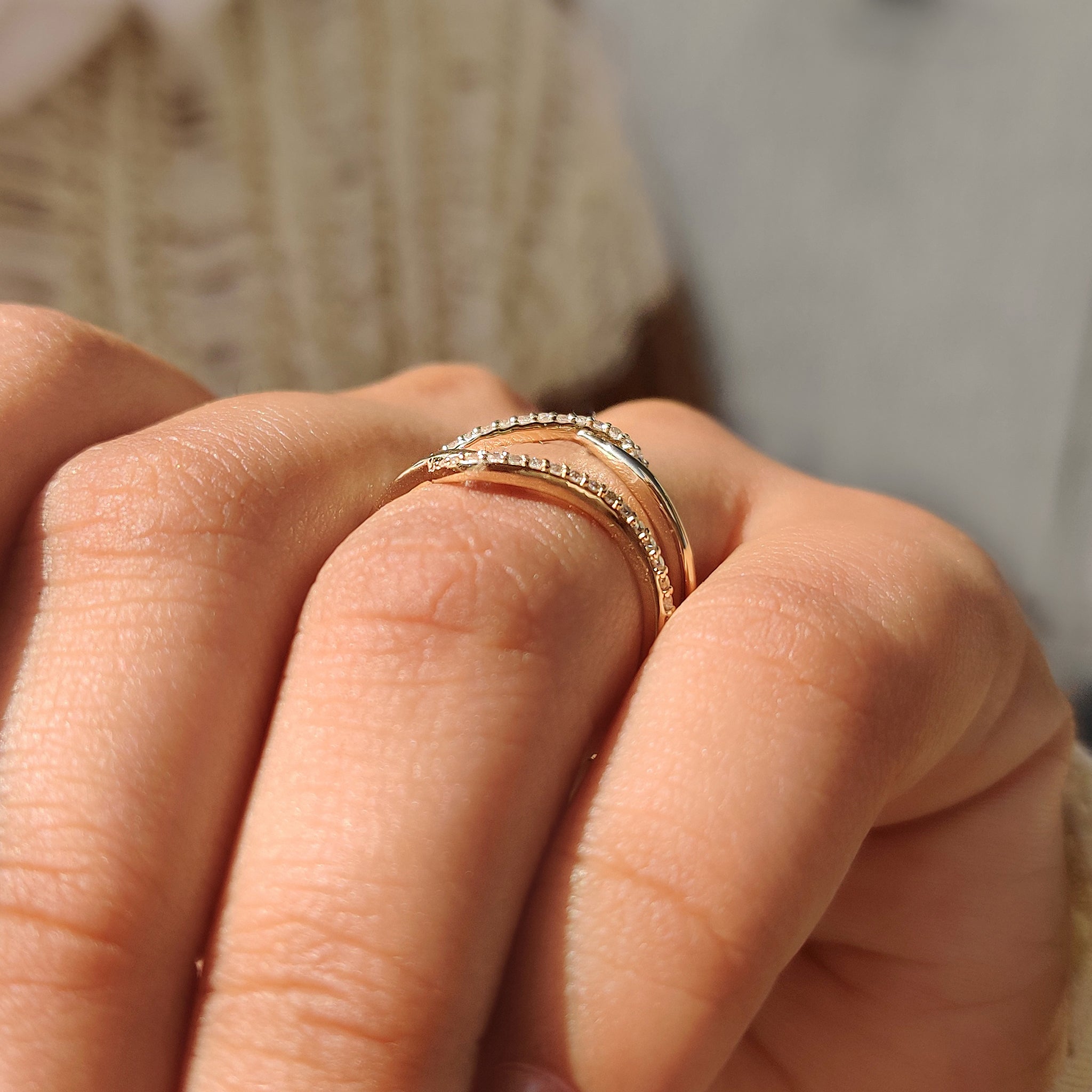 Carat diamonds band inspired enhancer wedding band.
