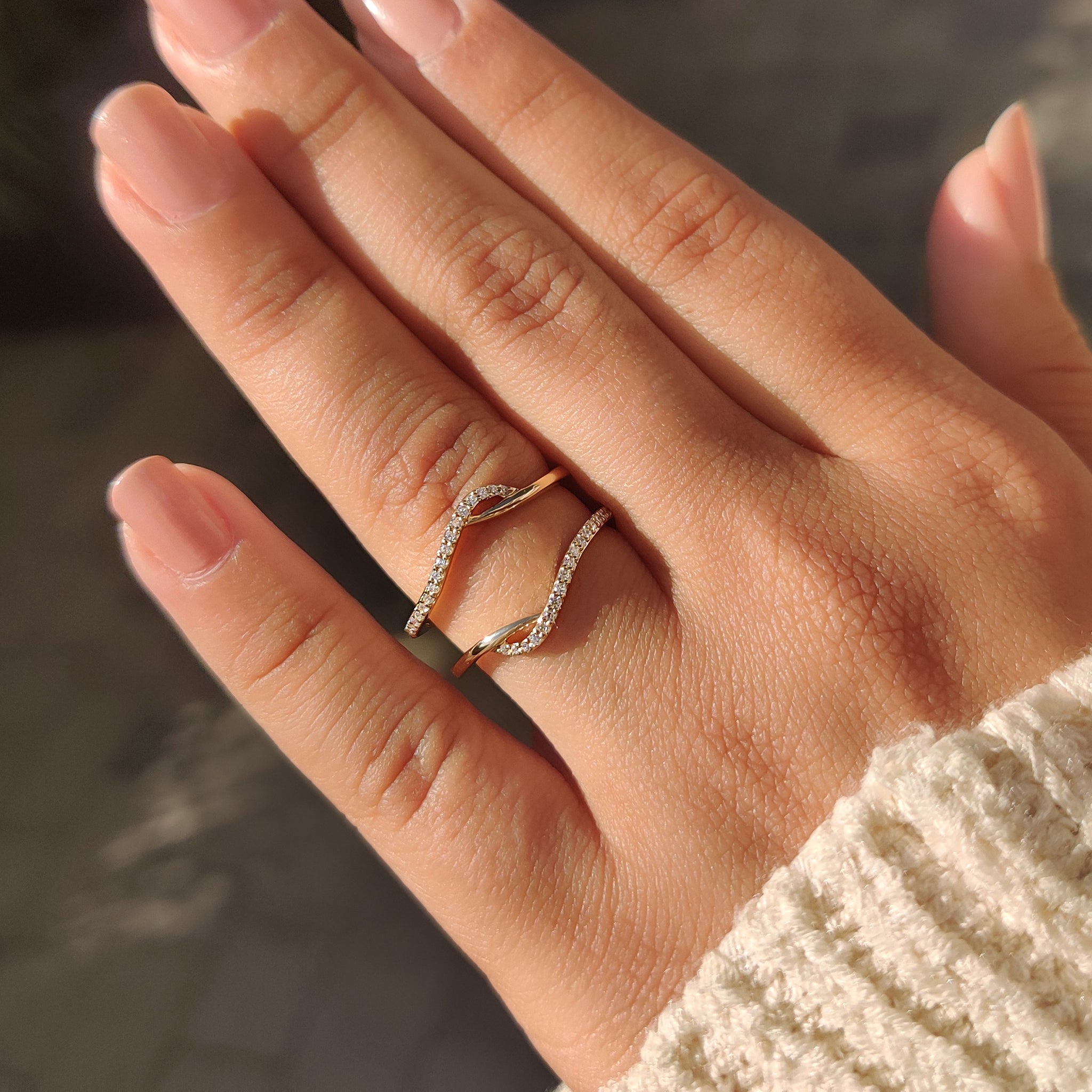 Unique wedding band with round diamond enhancer style.
