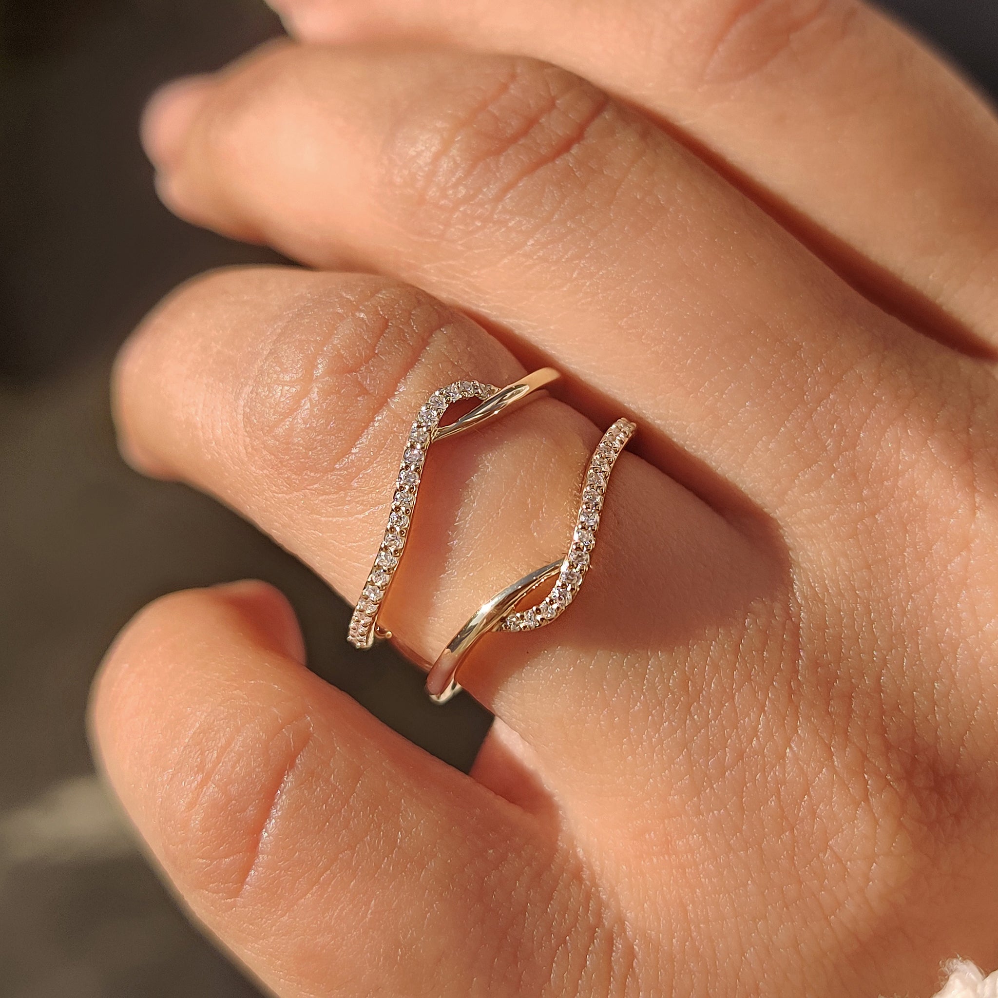 Ring enhancer wedding band avaiable in every metal option.
