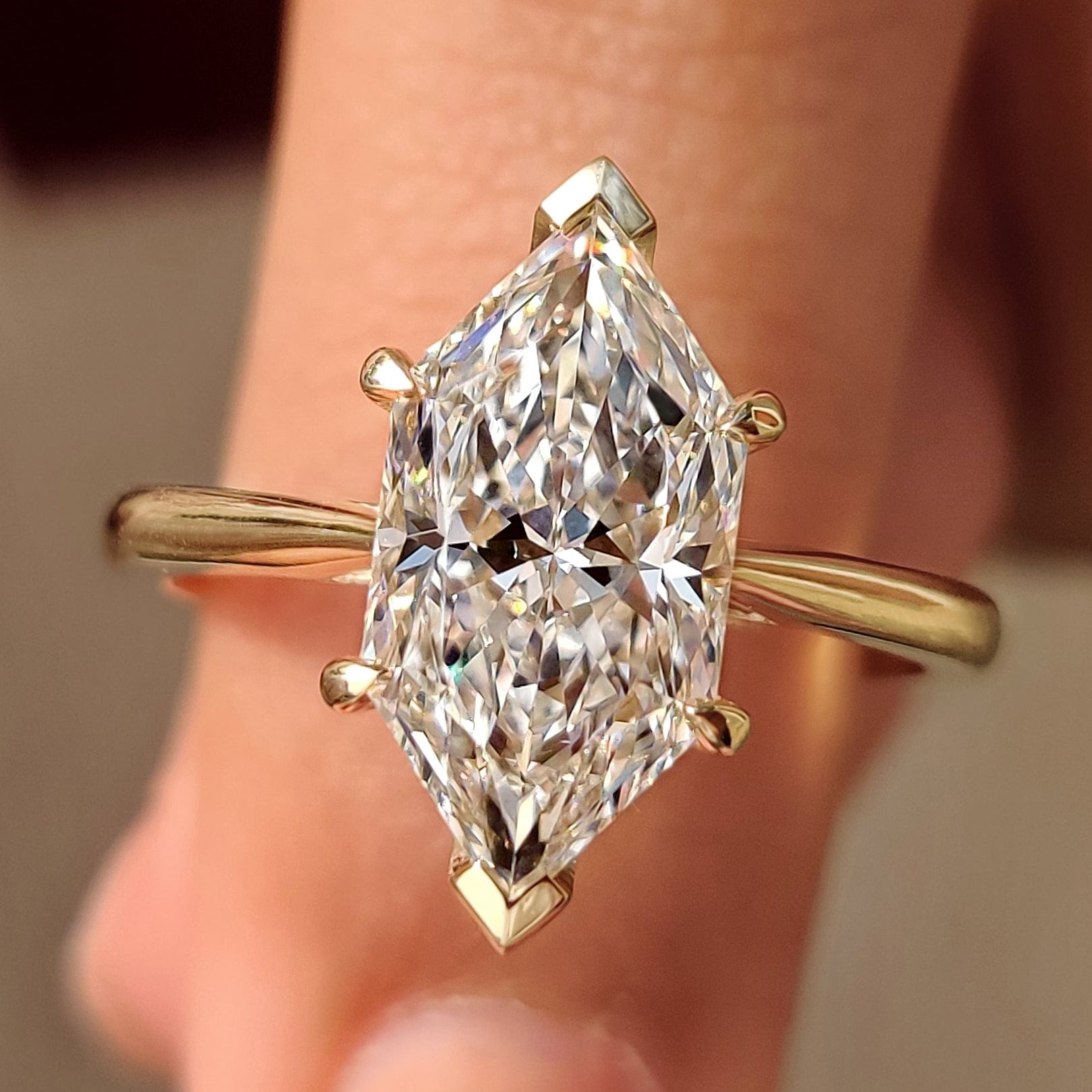 Dutch Shape Ring Shop 1 - 5 CT Dutch Marquise Ring in Solitaire Setting