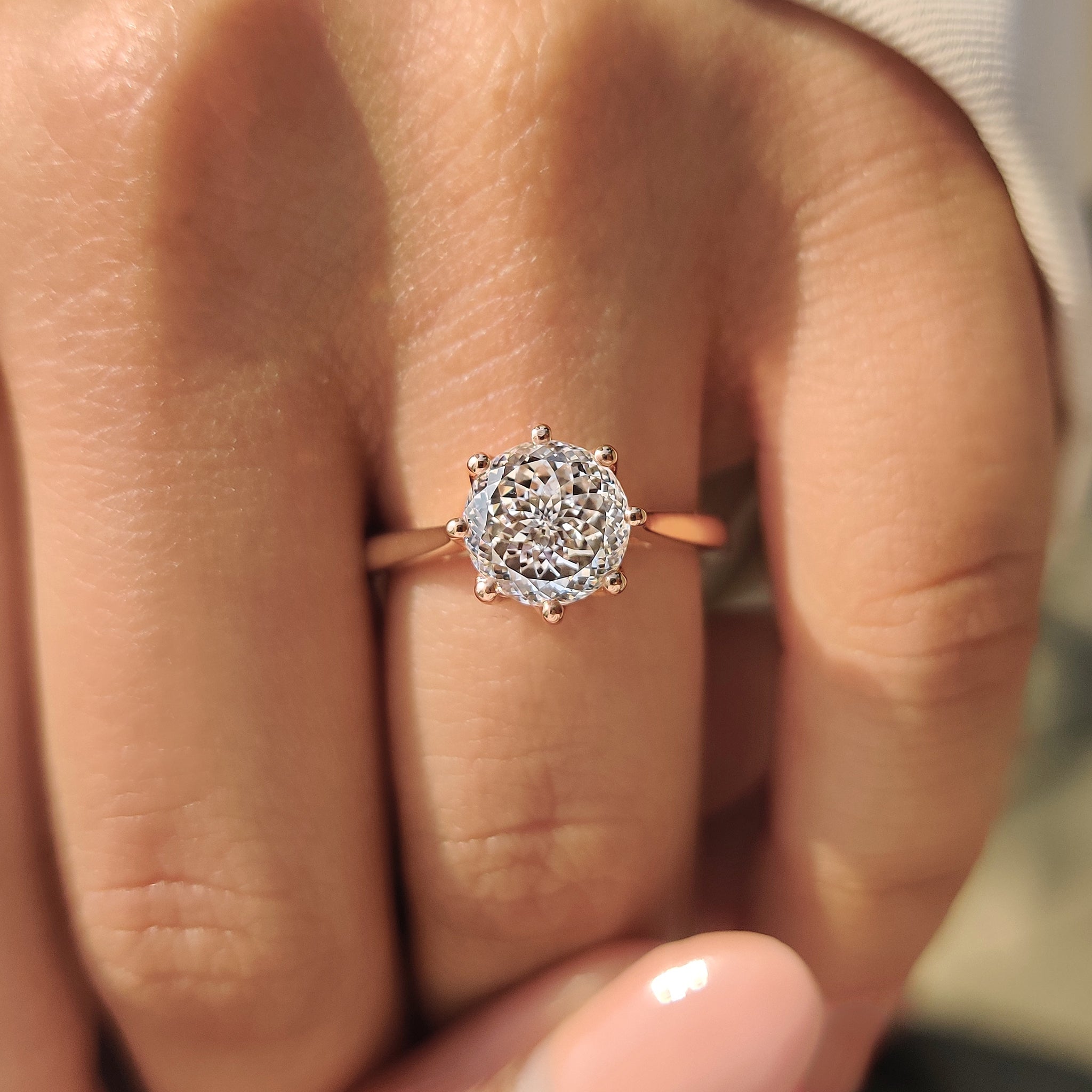 Carat Diamonds Portuguese cut diamond ring
