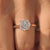 Portuguese Cut Diamond Ring In Solitaire Style