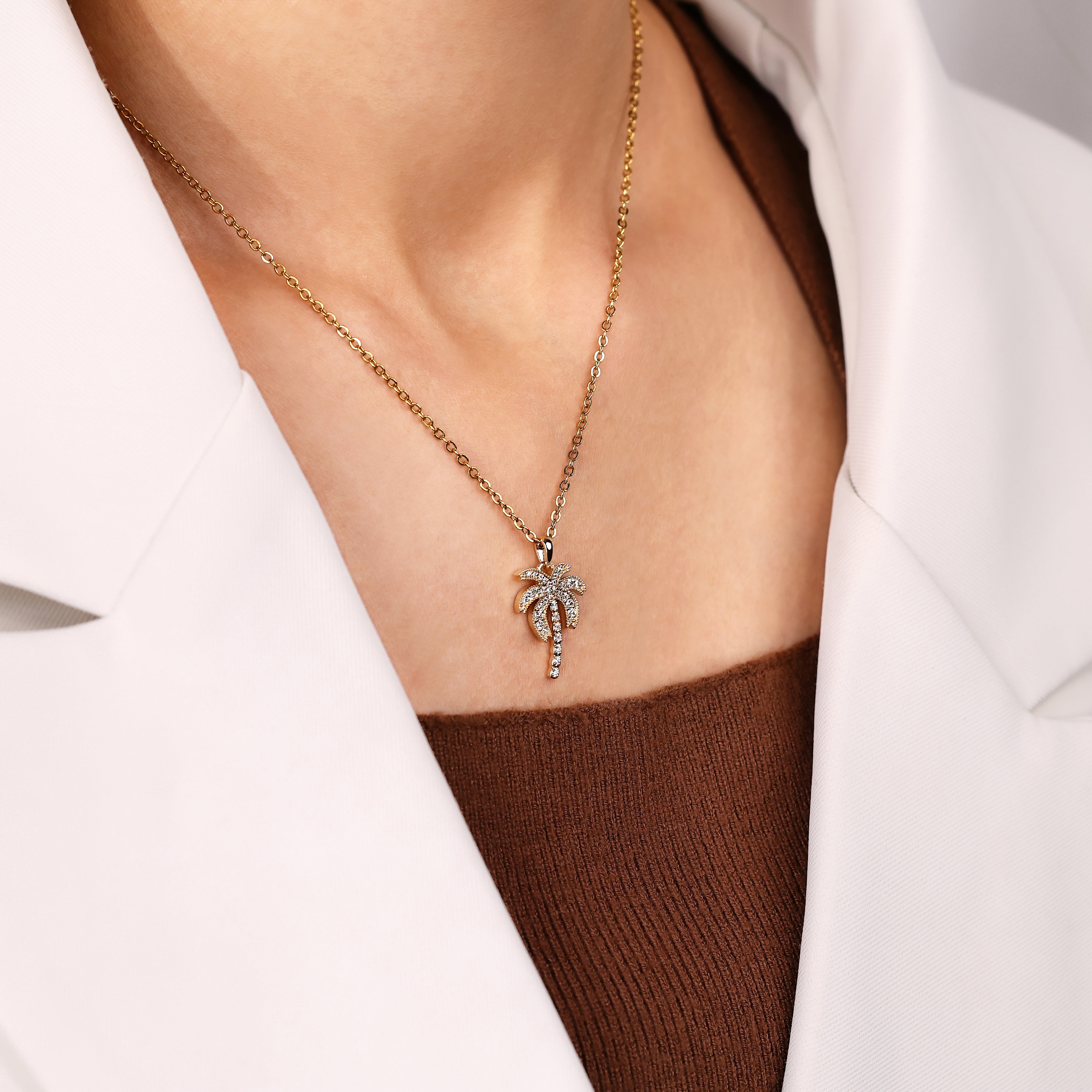 Hawaiian Jewelry Palm Tree Pendant
