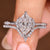 Engagement ring set with Dutch marquise center diamond design
