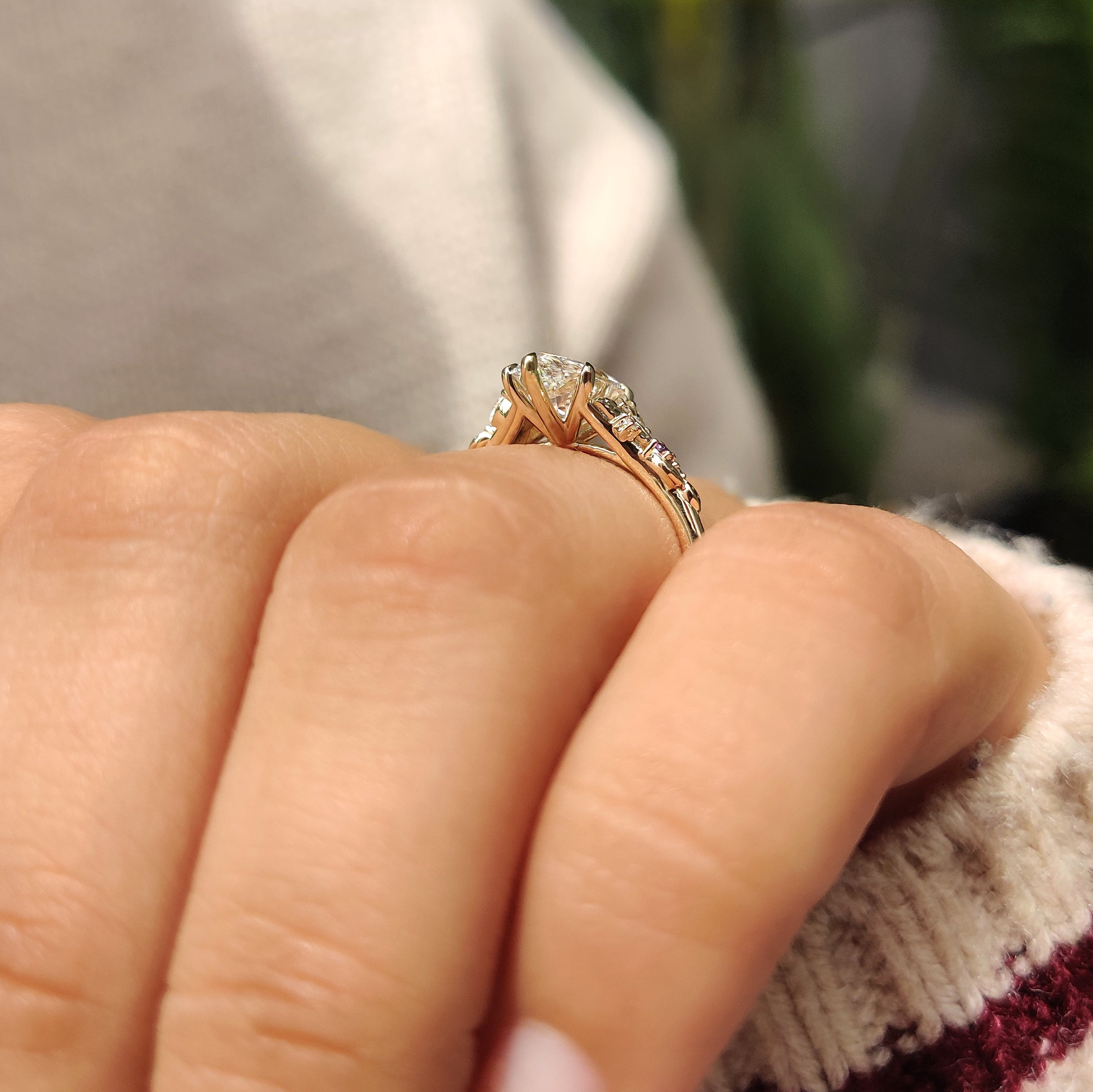 Marquise diamond ring handcrafted by Carat Diamonds
