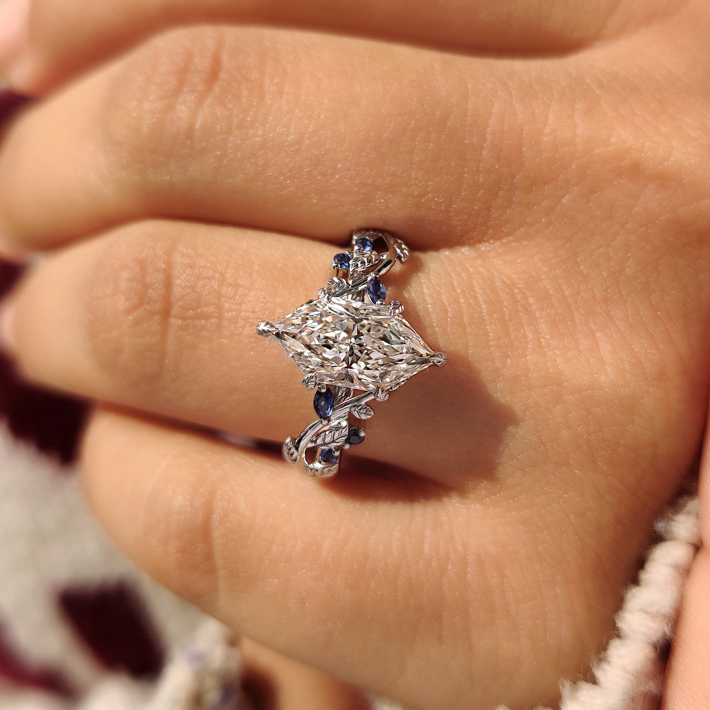 Dutch marquise lab grown diamond ring
