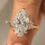 Marquise engagement ring in vintage style
