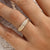 Men's engagement ring featuring hammer finish design
