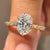 Oval Diamond Ring in Vintage Inspired Style
