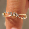 Half eternity band with round lab grown diamonds.
