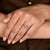 Lab grown round diamond ring with six prong setting
