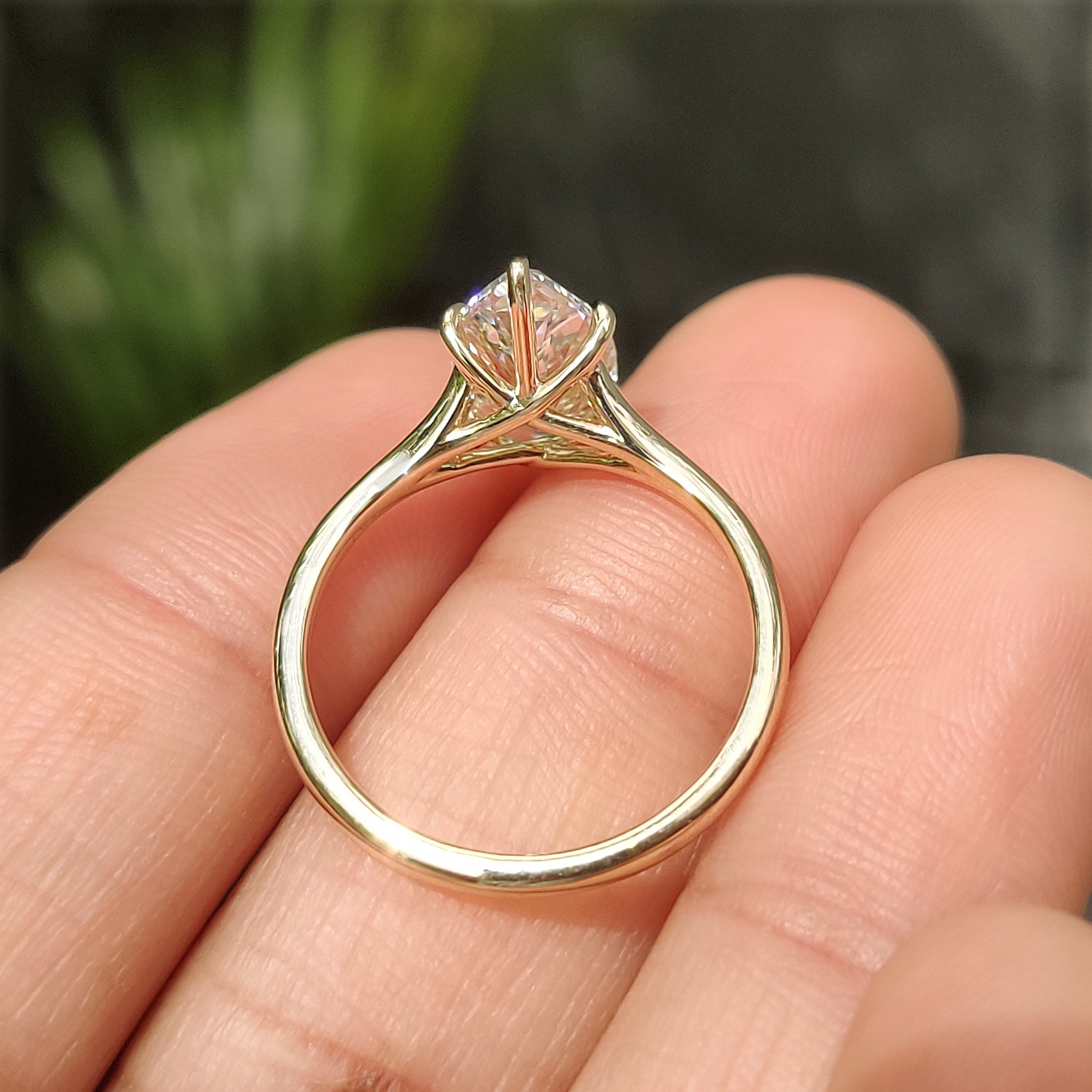 Solitaire Marquise Engagement Ring with Five Claw Prong
