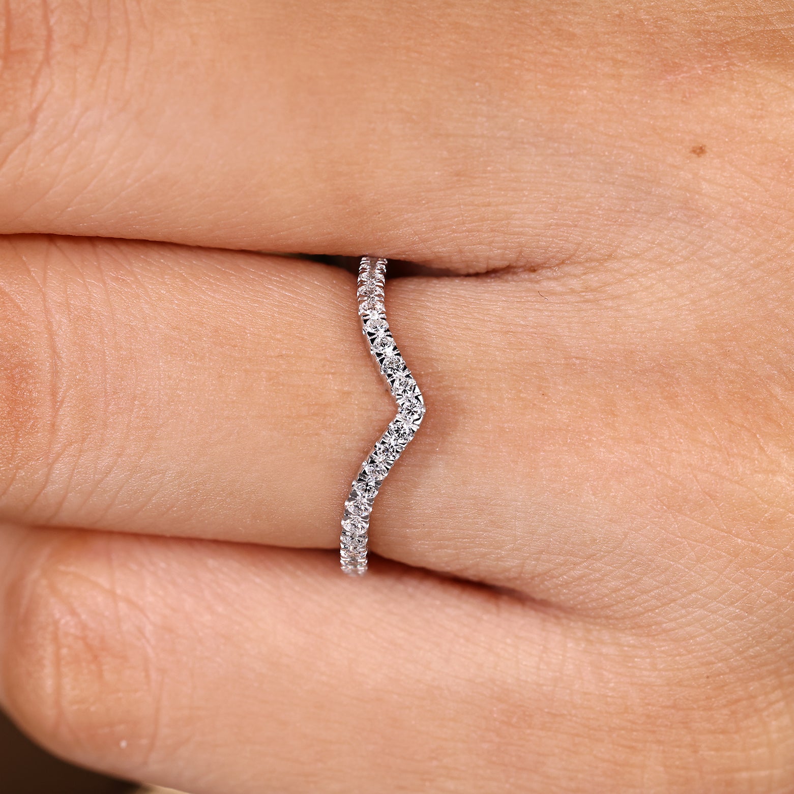 Half Eternity Stackable Wedding Band