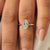 IGI Certified lab grown diamond in handmade oval engagement ring
