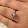 Round Diamond Solitaire Engagement Ring With 6 Prong
