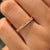 Nature inspired wedding band with floral engraving.
