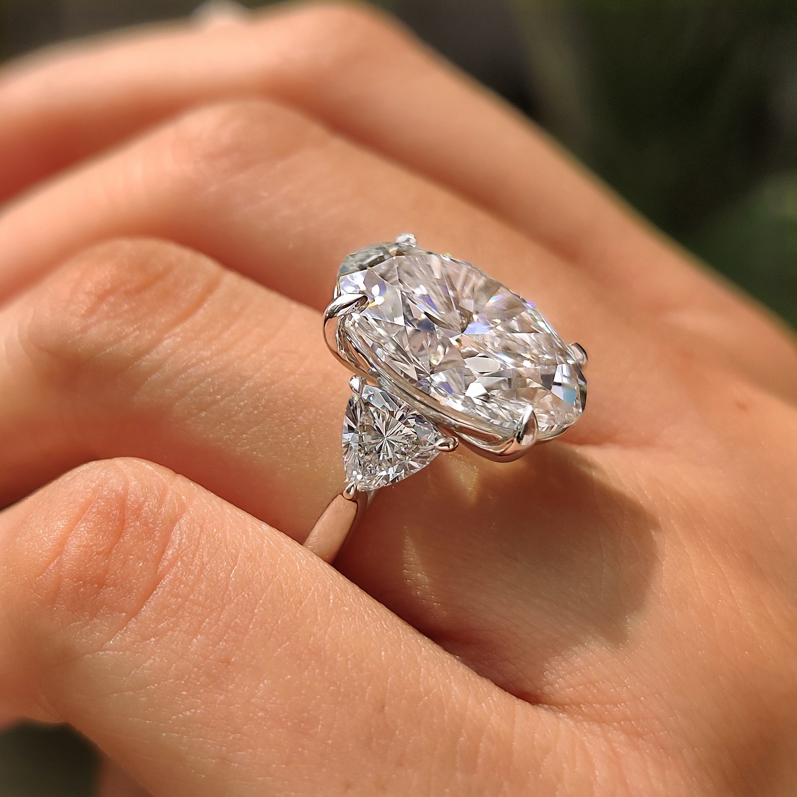 Oval diamond ring available in 10 carat size
