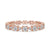 Rose Gold Eternity Band designed for everyday and bridal wear.
