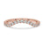 Elegant curvy wedding band with timeless design.
