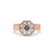 Octagon diamond ring with a sleek, modern design.