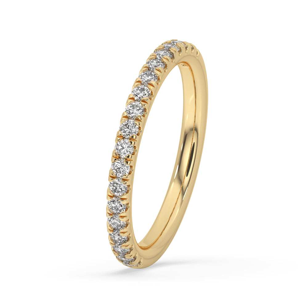 Half Eternity Band - Round Cut Diamond