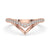 V shaped wedding band with a sleek and modern design for timeless elegance.
