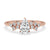 Gold pear shaped engagement ring with a prong setting ring and handmade jewelry design for timeless elegance.