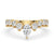 Elegant curved diamond wedding band for timeless style.