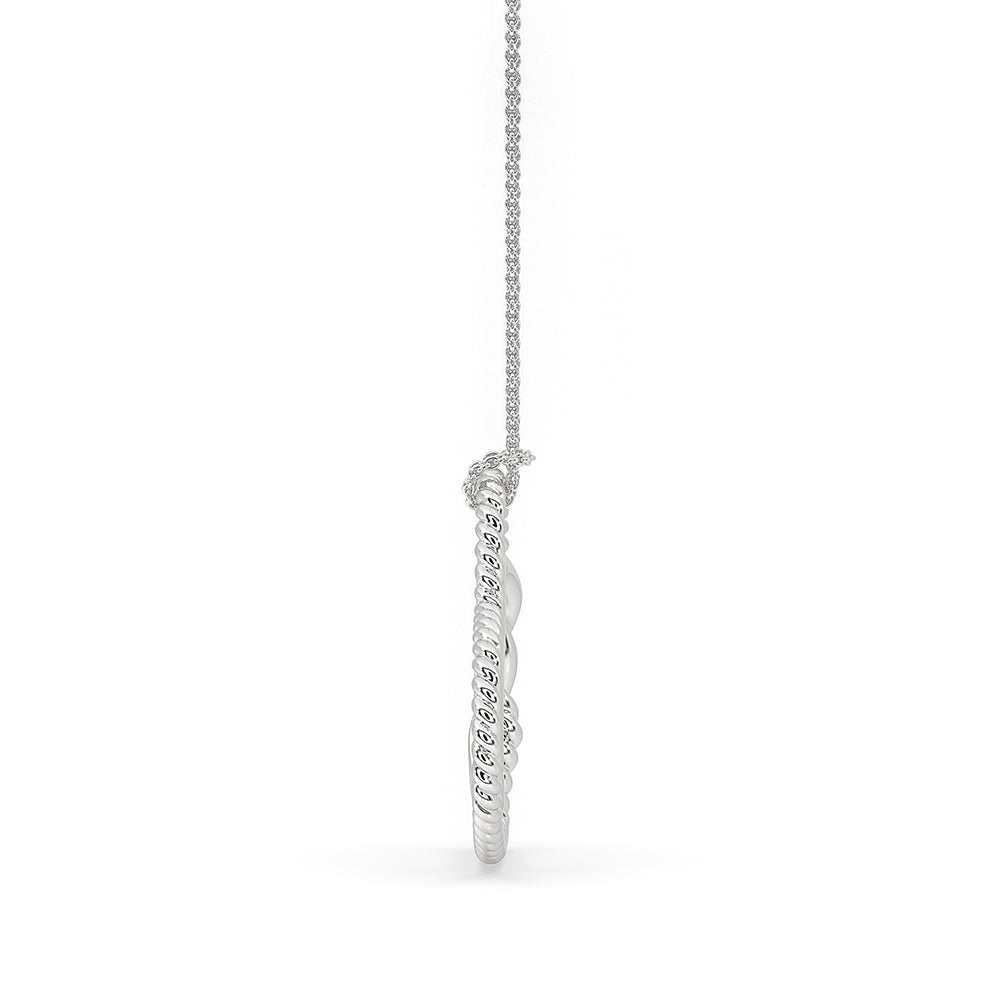 2 Heart Pendant crafted in stunning white gold.