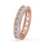 Beautiful emerald wedding band crafted for the perfect symbol of love.
